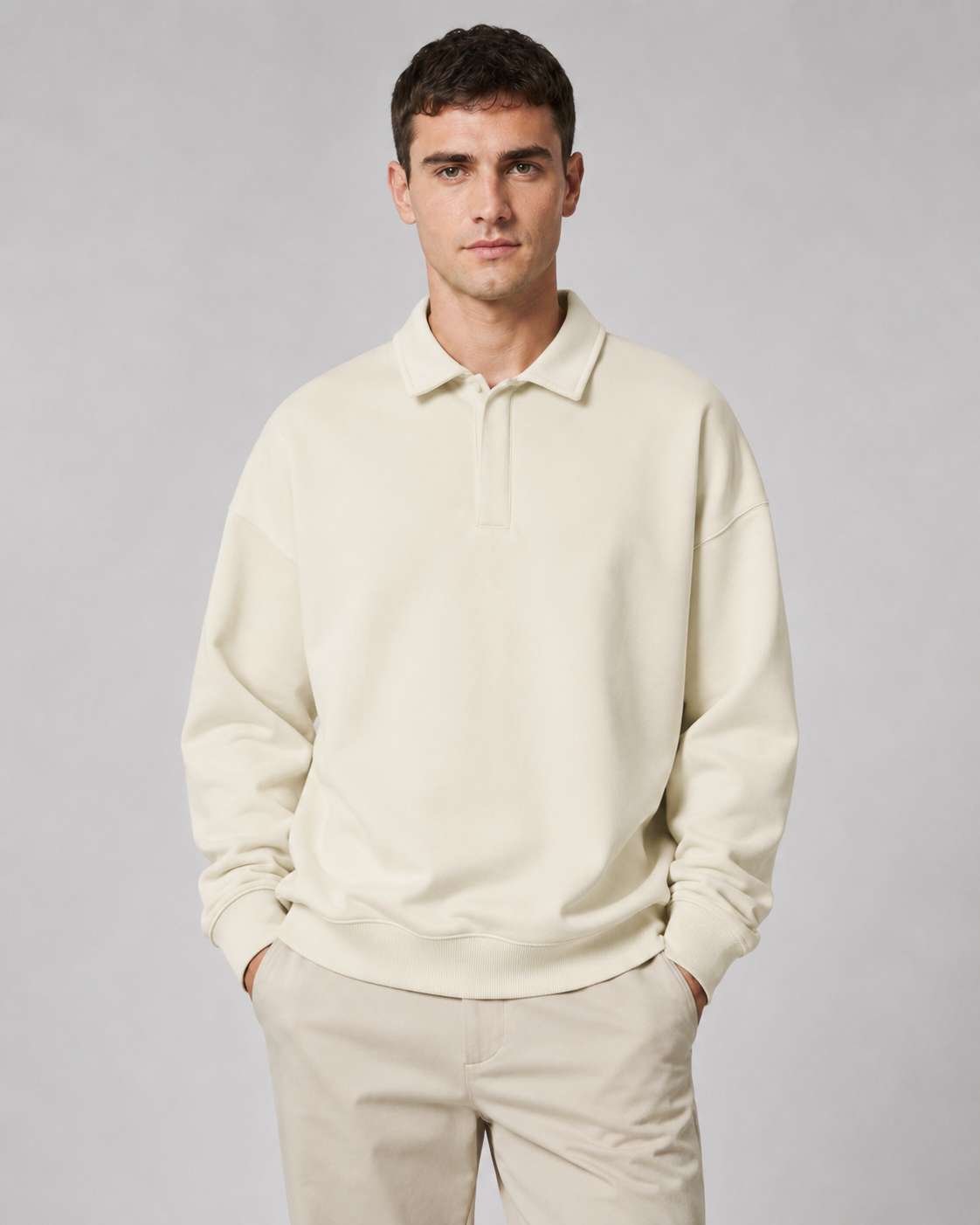 Orion | Oversized Polo Sweatshirt
