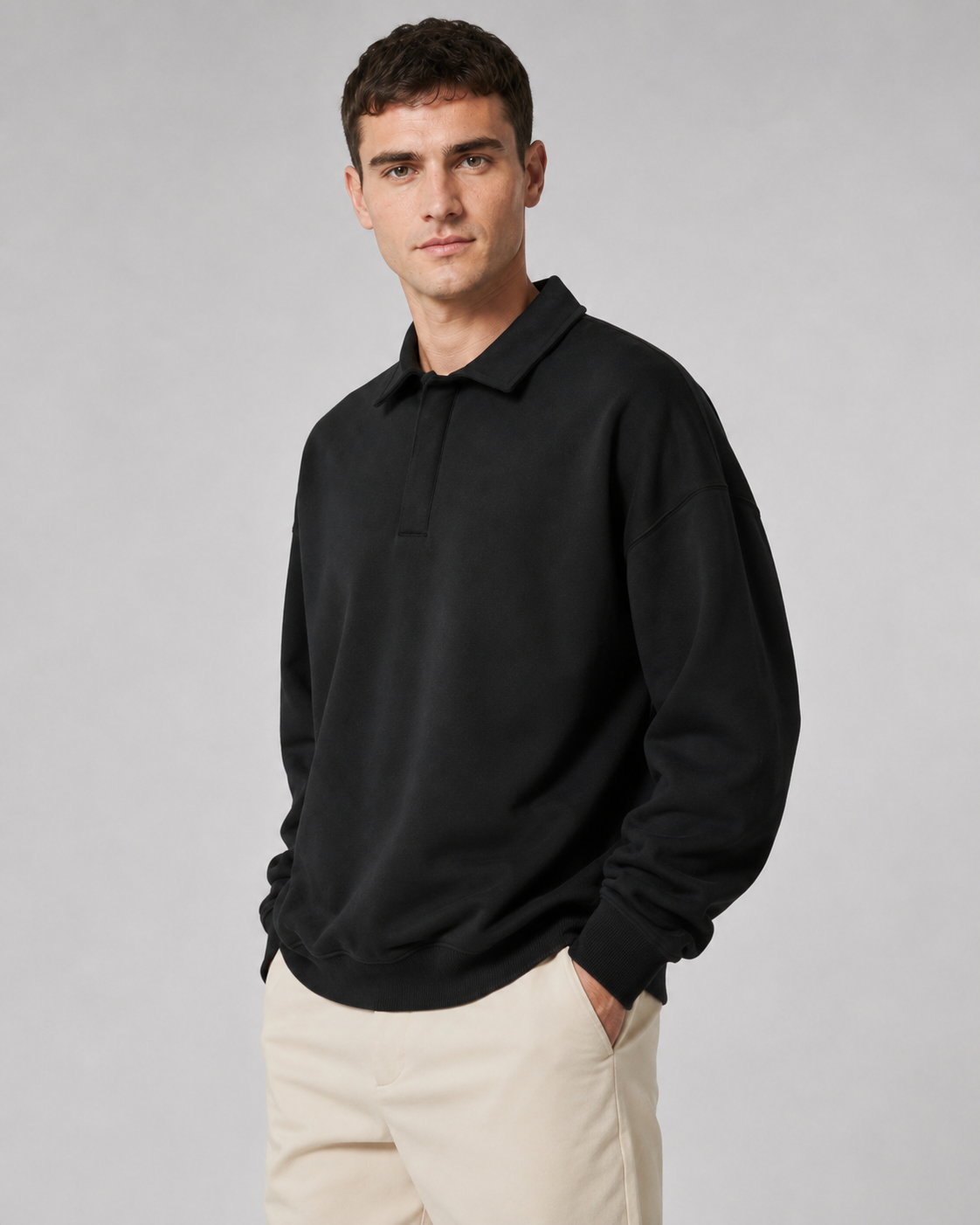 Orion | Oversized Polo Sweatshirt