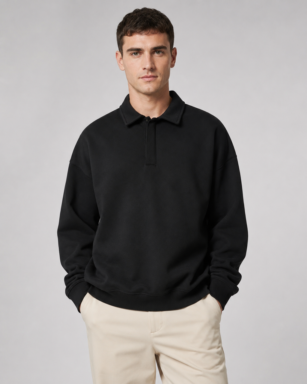 Orion | Oversized Polo Sweatshirt