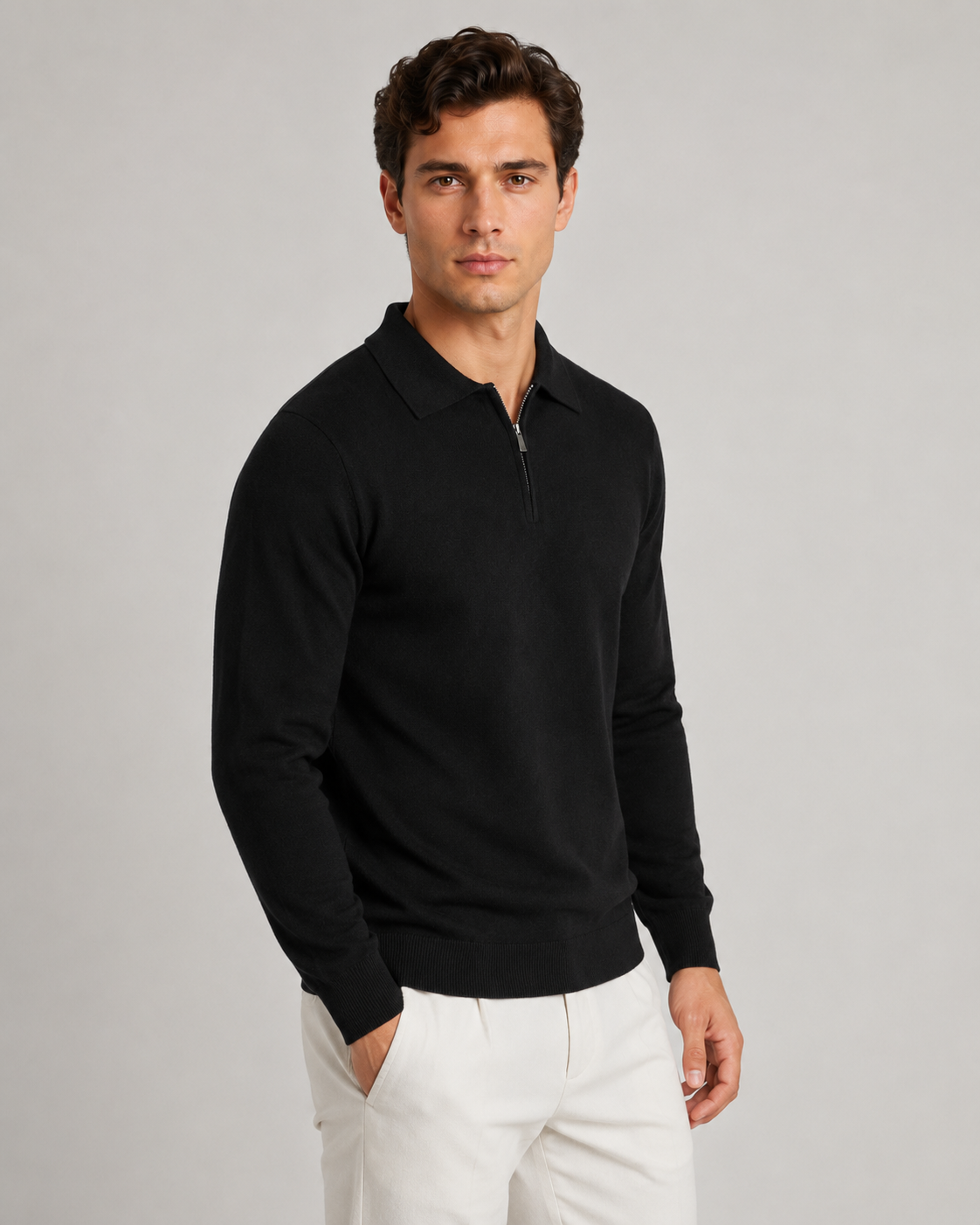 Felix | Quarter-Zip Knitted Polo