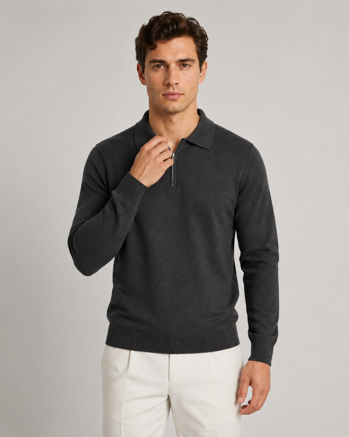 Felix | Quarter-Zip Knitted Polo
