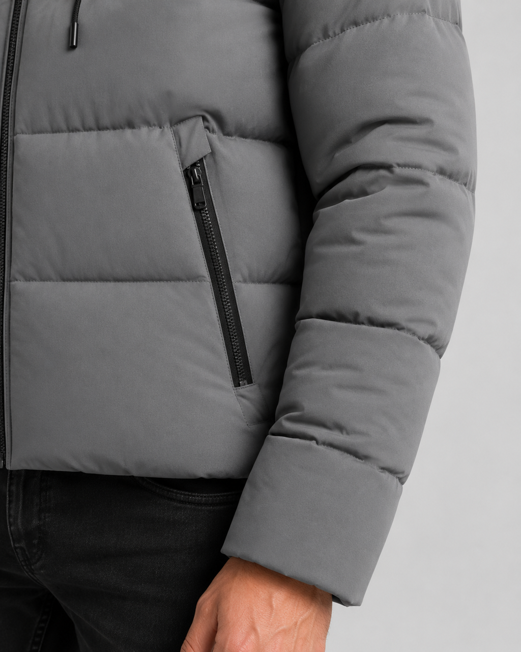 Laurence | Hooded Winter Puffer Jacket with Zip Pockets