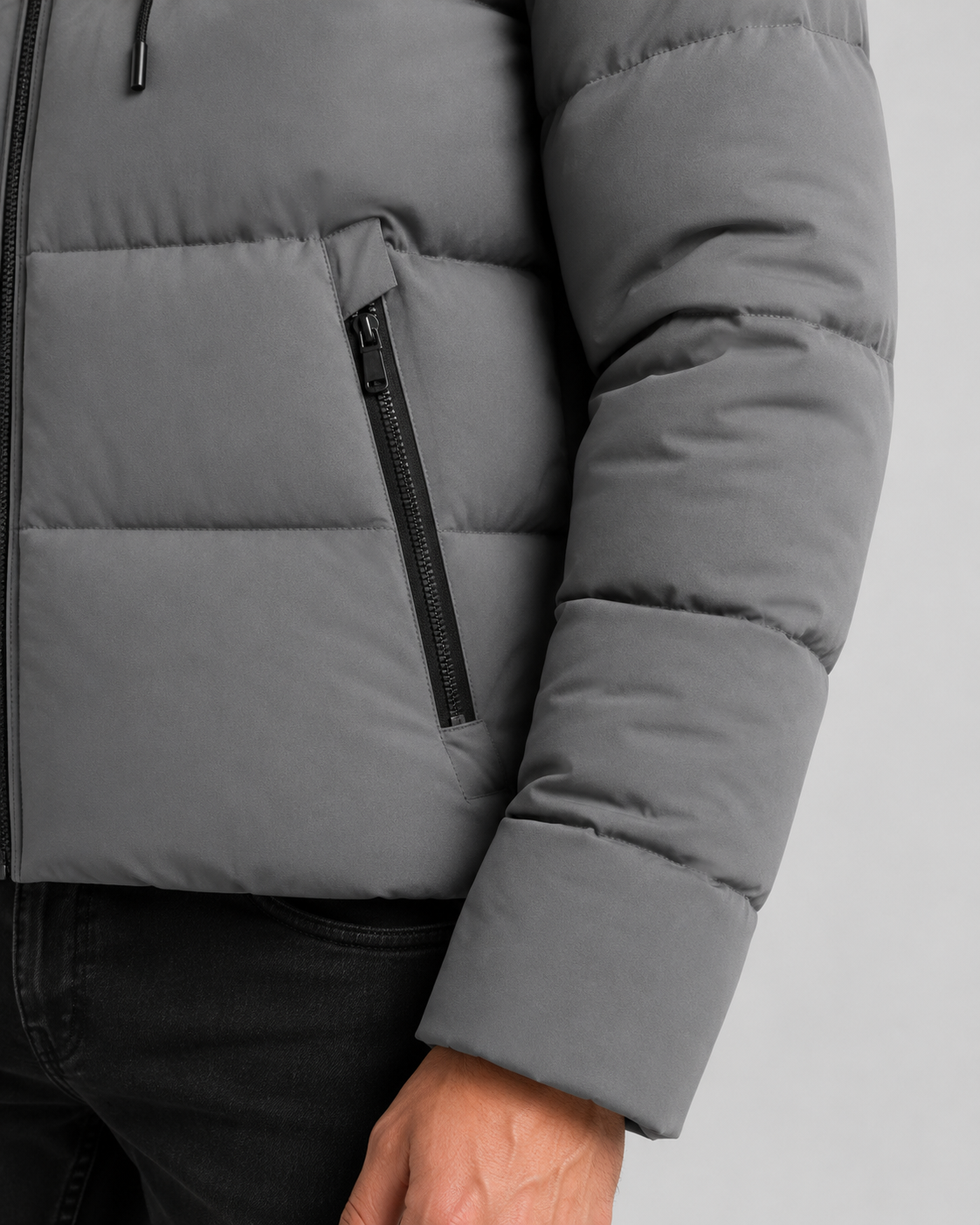 Laurence | Hooded Winter Puffer Jacket with Zip Pockets