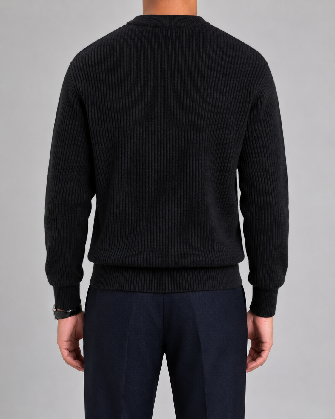 Silvio | Ribbed Knit Crewneck Sweater