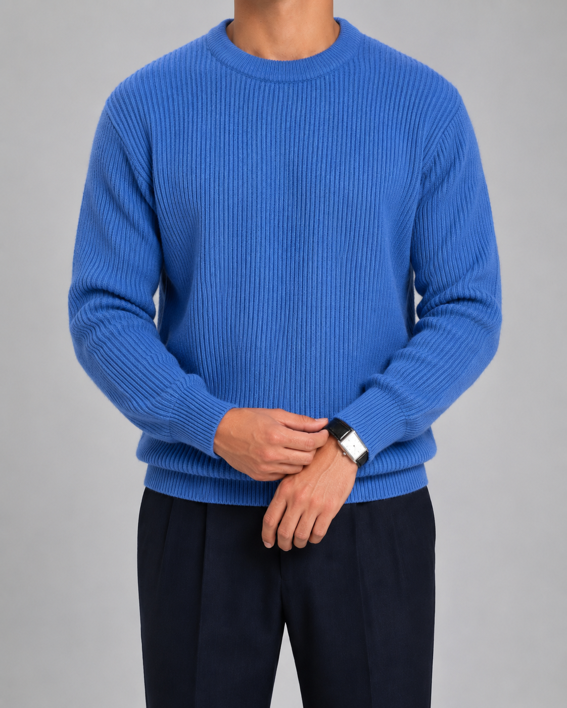 Silvio | Ribbed Knit Crewneck Sweater