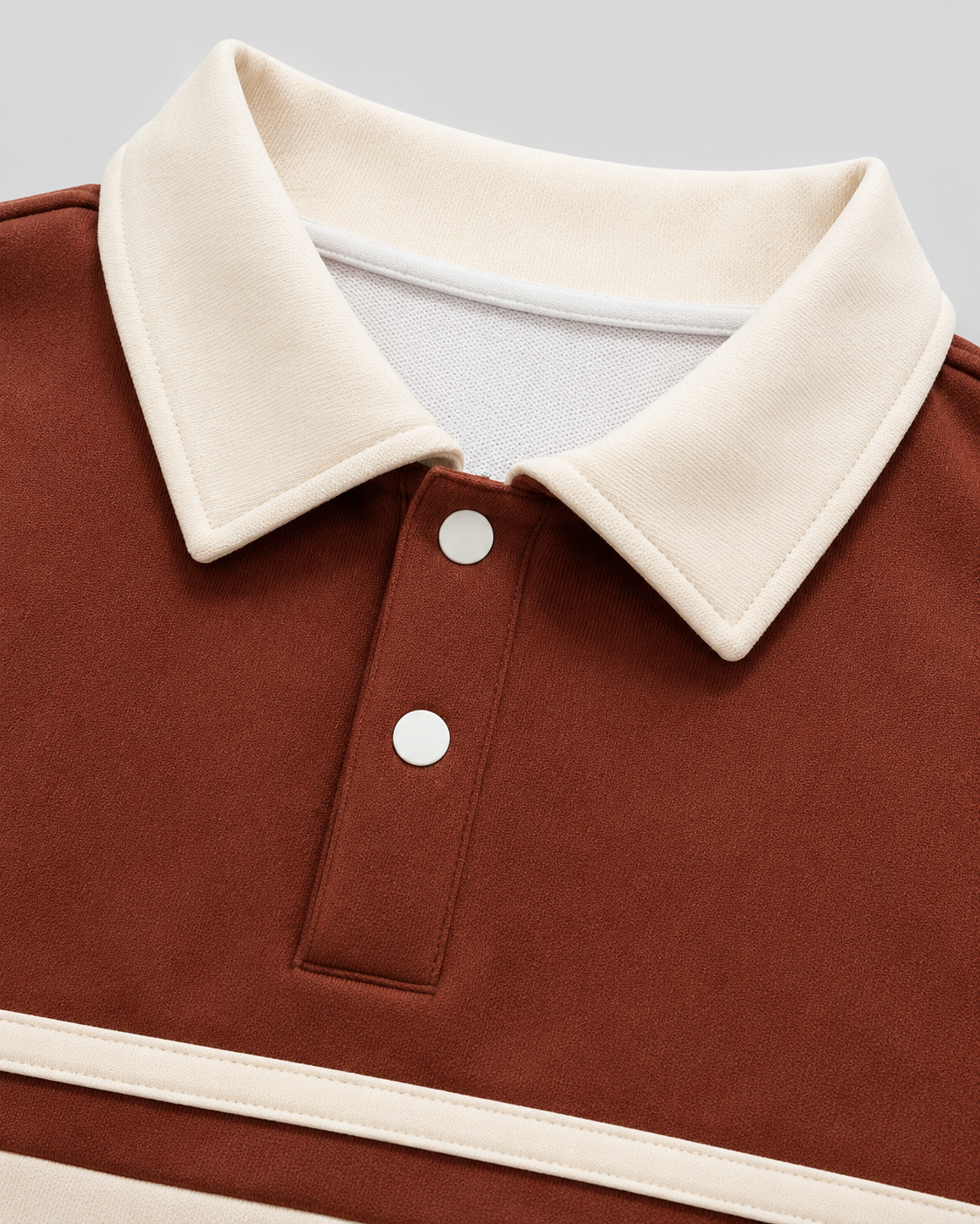 Nolan | Colour Block Rugby Polo Sweater