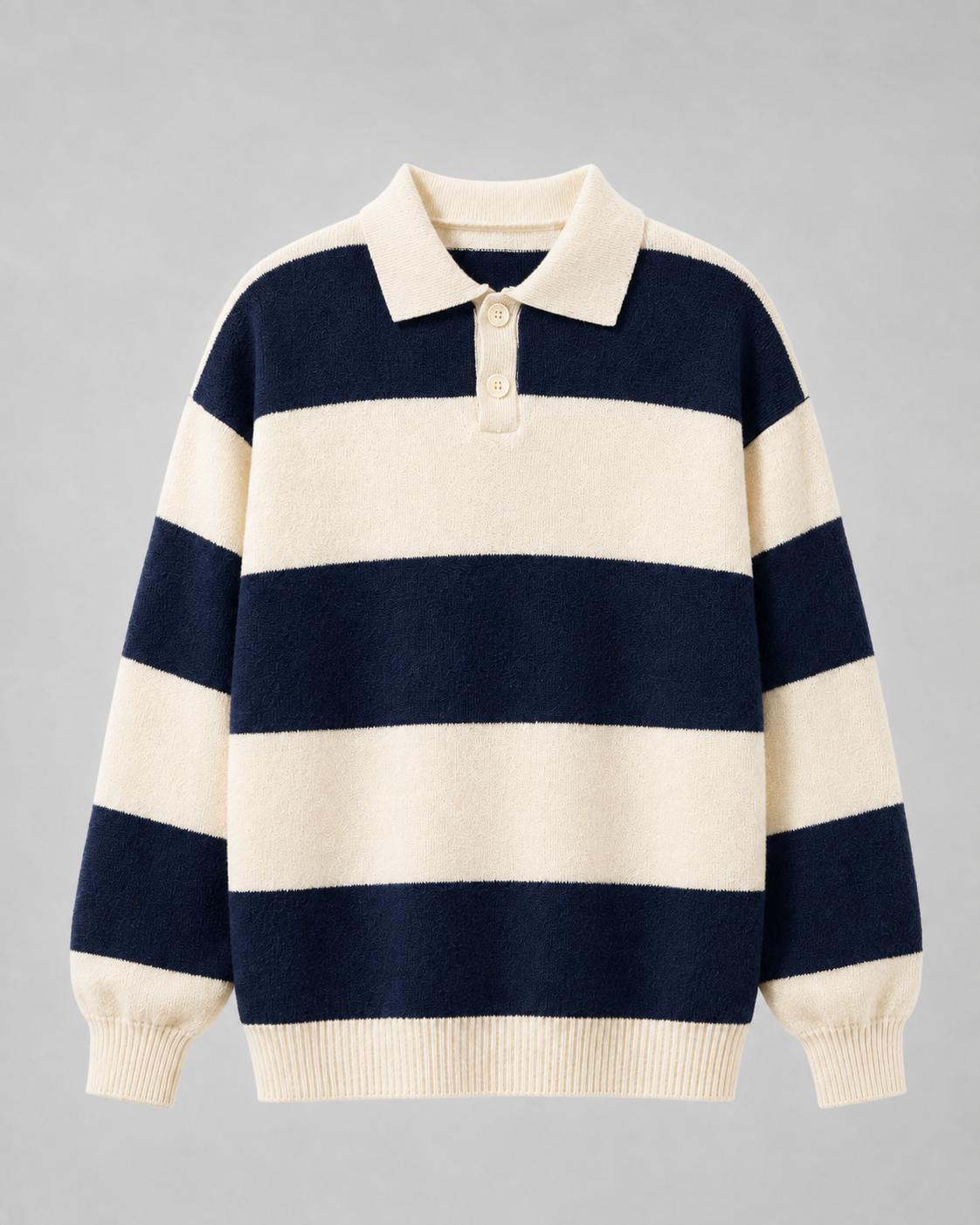 Valentin | Rugby Stripe Polo Sweater