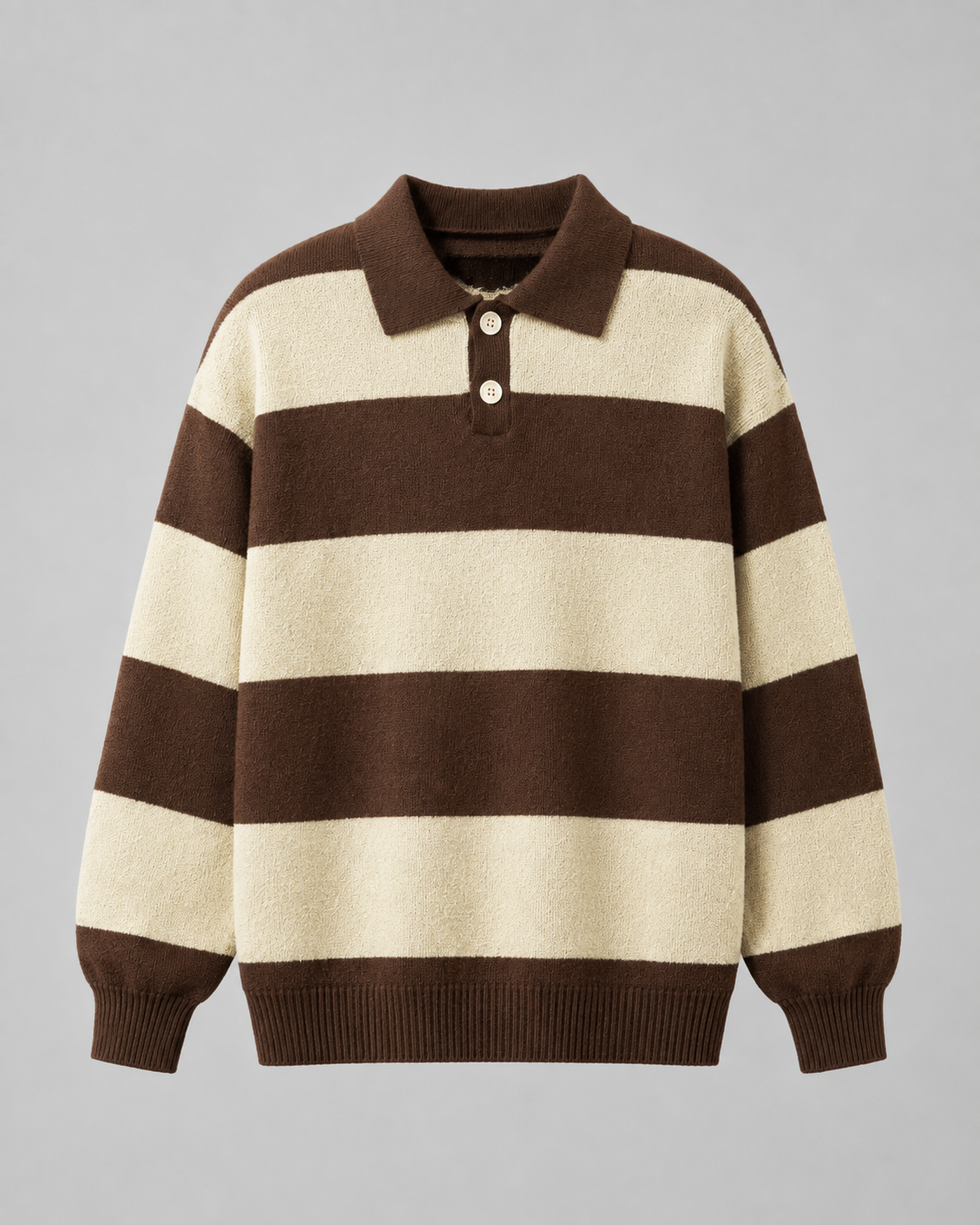 Valentin | Rugby Stripe Polo Sweater