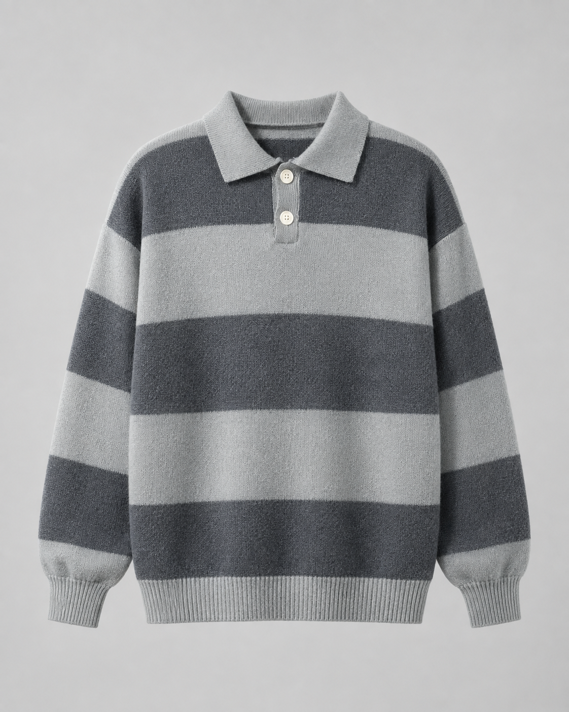 Valentin | Rugby Stripe Polo Sweater