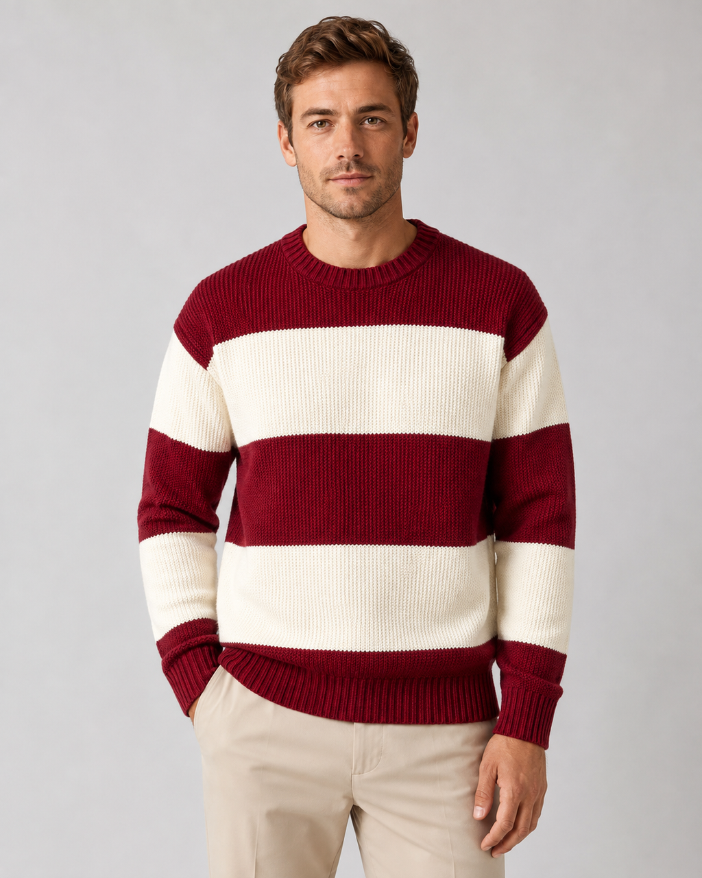 Ulysses | Striped Crew Neck Sweater