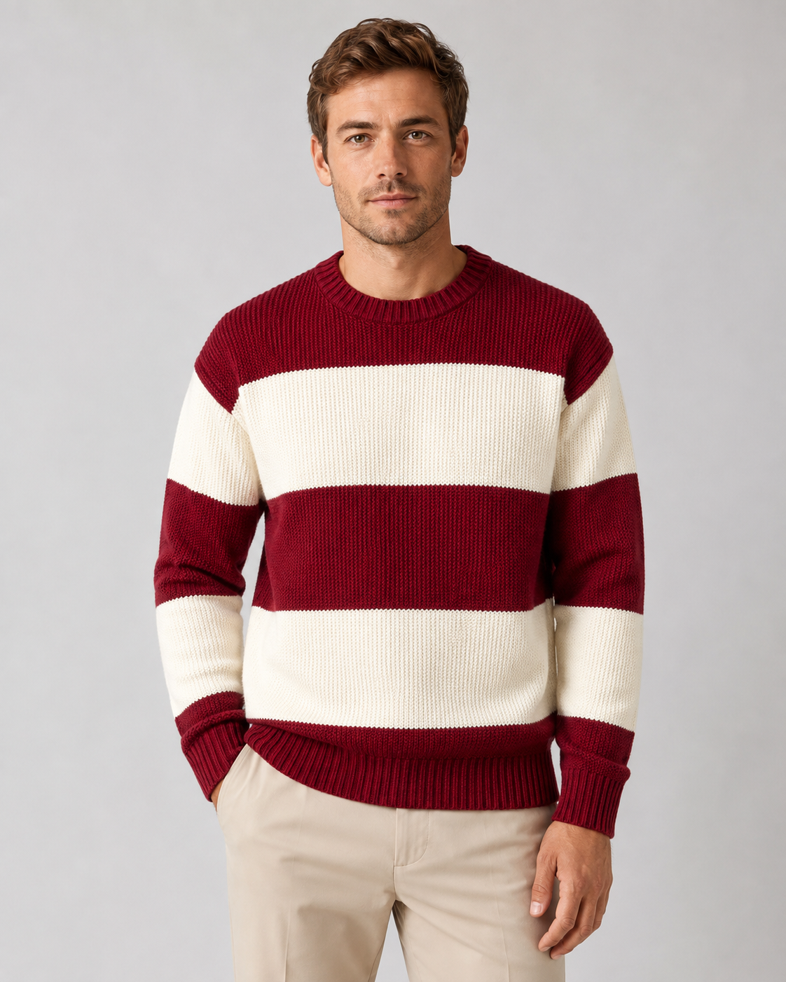 Ulysses | Striped Crew Neck Sweater