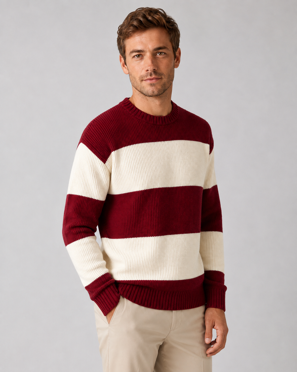 Ulysses | Striped Crew Neck Sweater