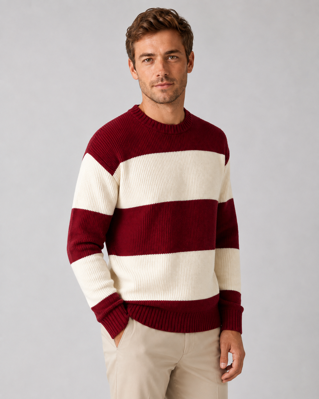 Ulysses | Striped Crew Neck Sweater