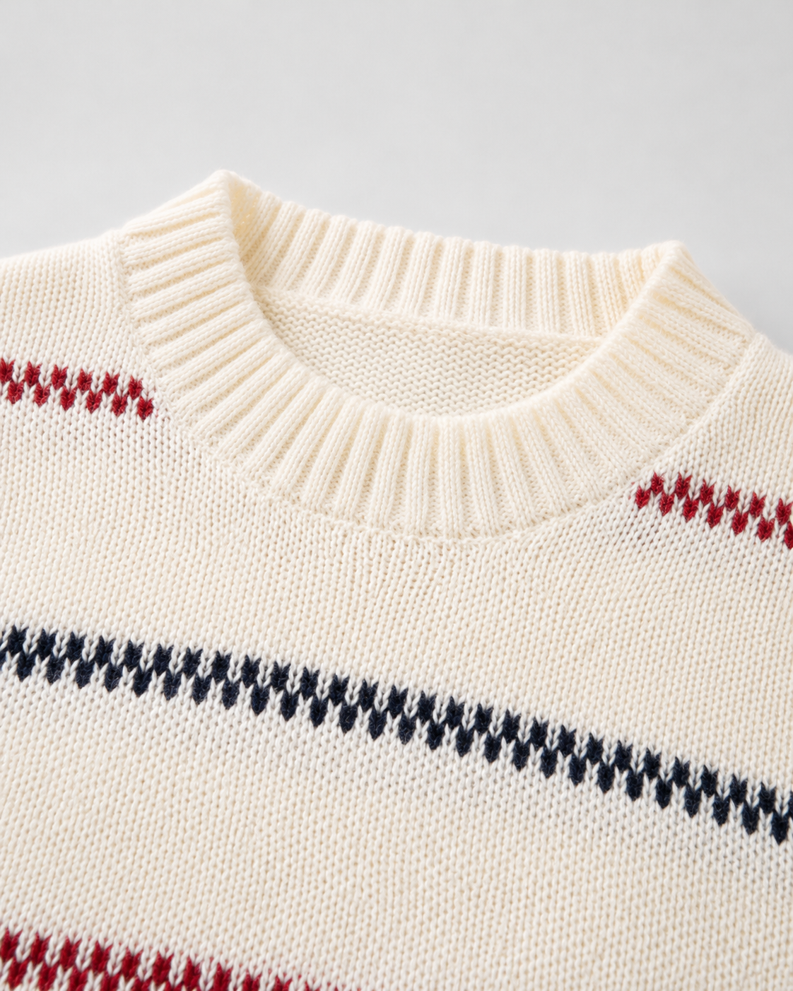 Thaddeus | Striped Crew Neck Knit Sweater