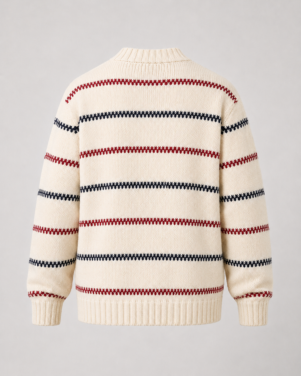 Thaddeus | Striped Crew Neck Knit Sweater
