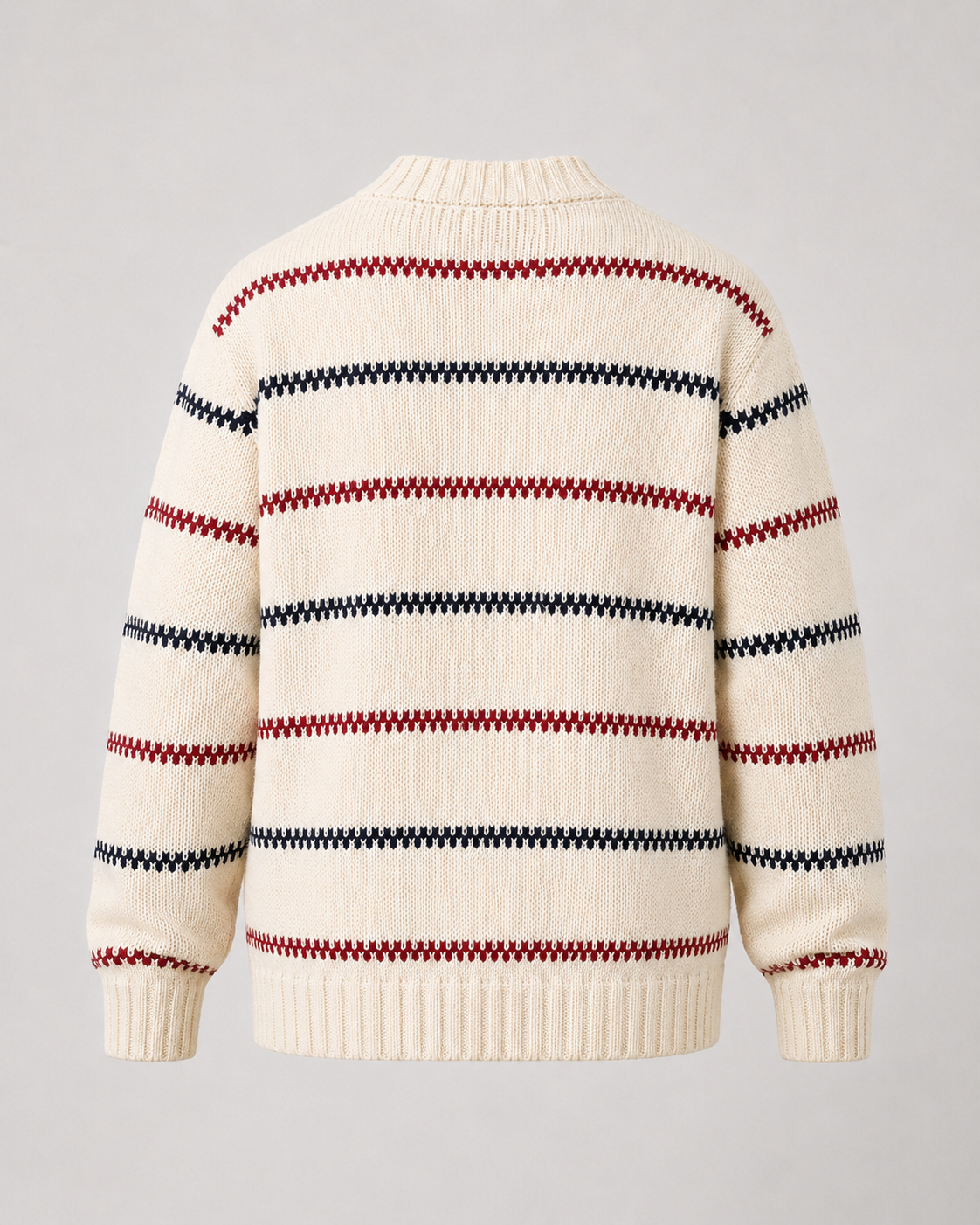 Thaddeus | Striped Crew Neck Knit Sweater