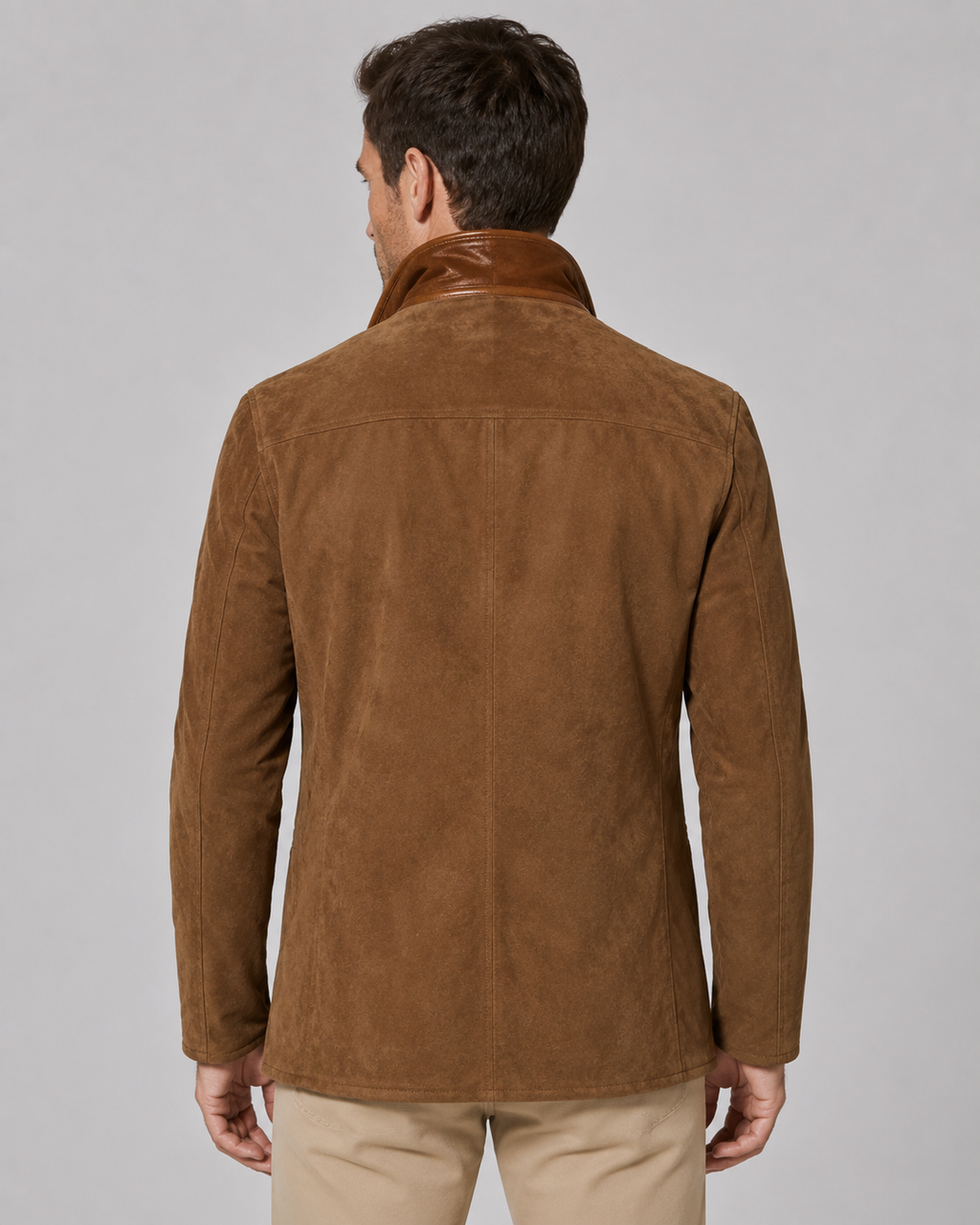 Marcellus | Suede-Look Layered Collar Jacket