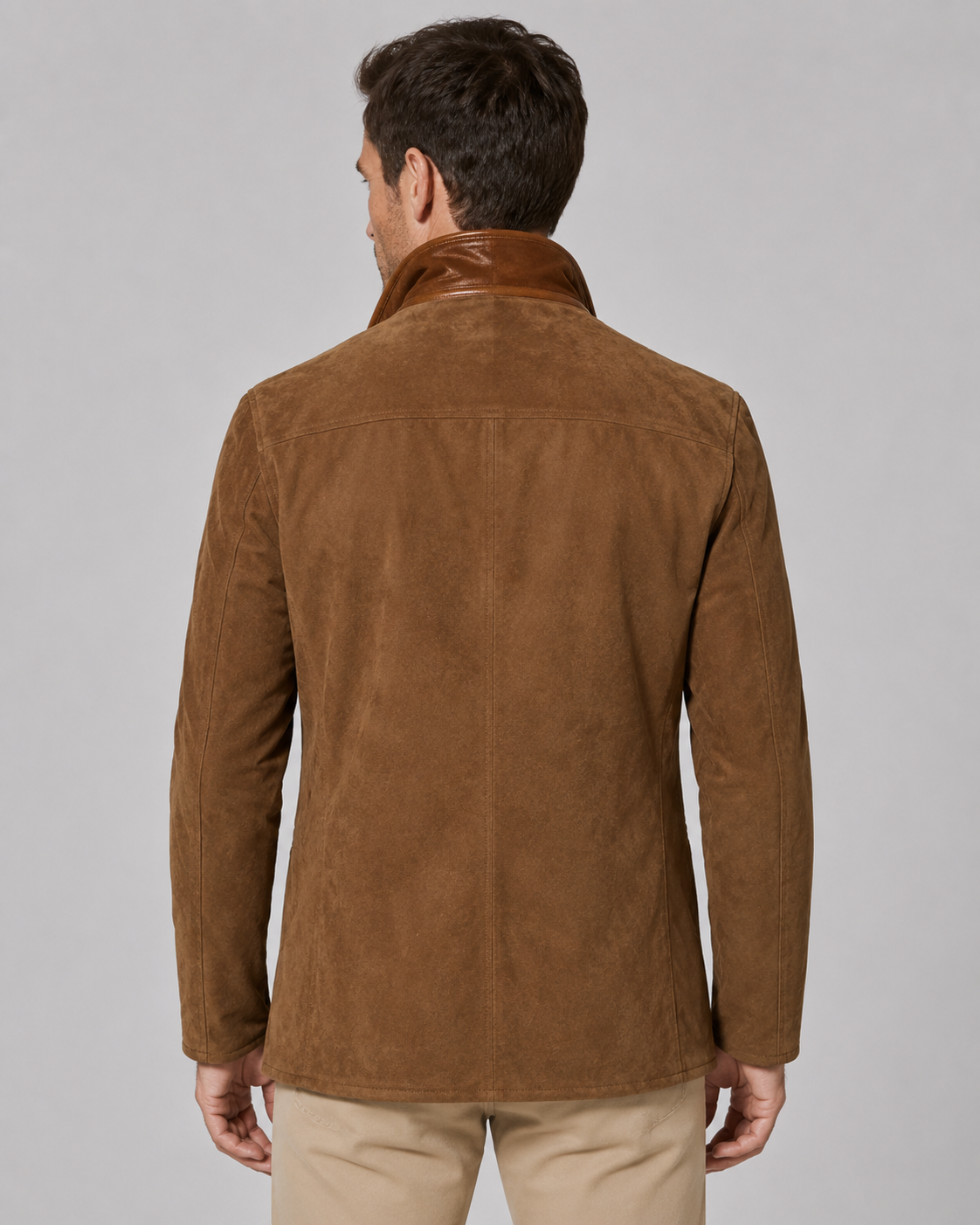 Marcellus | Suede-Look Layered Collar Jacket