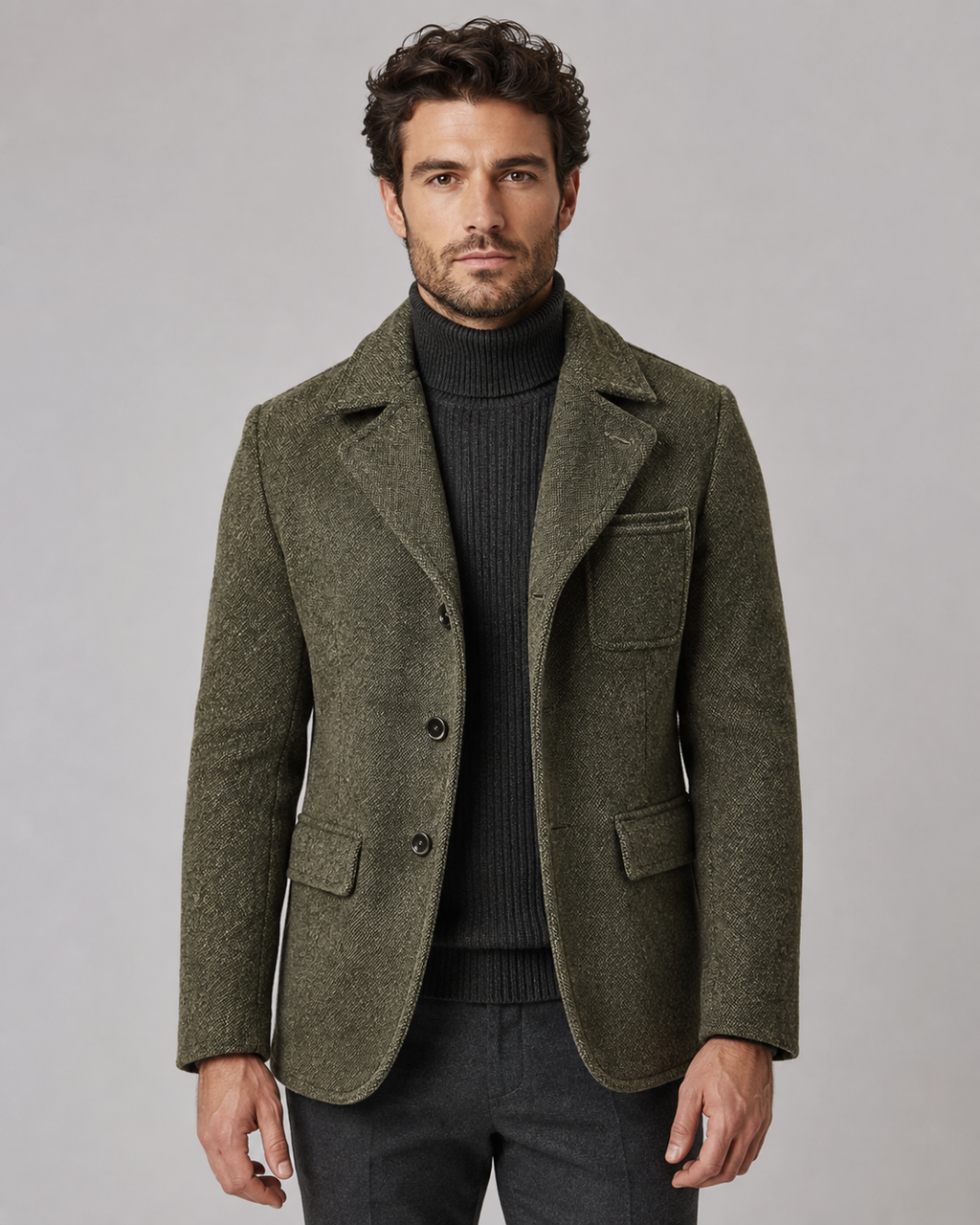 Hamish | Textured Notch Lapel Blazer