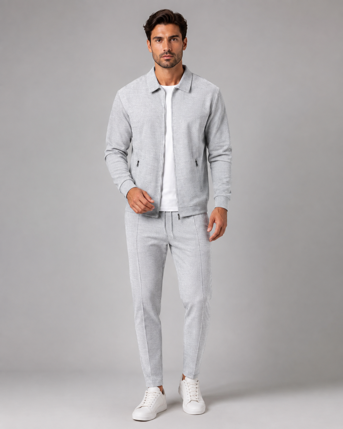 Quillon | Waffle Textured Tracksuit Set
