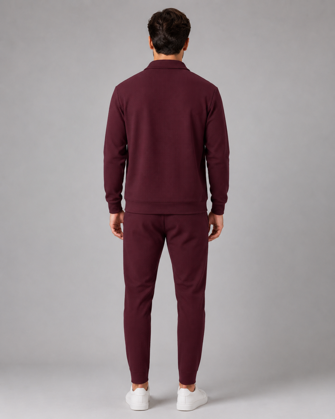 Quillon | Waffle Textured Tracksuit Set