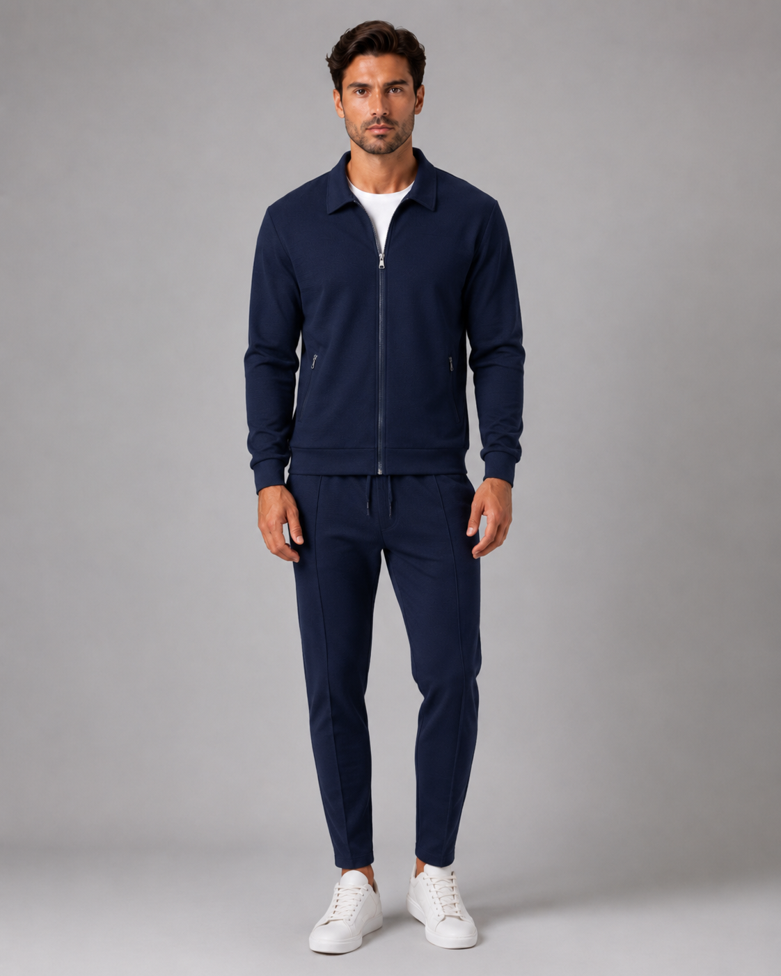 Quillon | Waffle Textured Tracksuit Set
