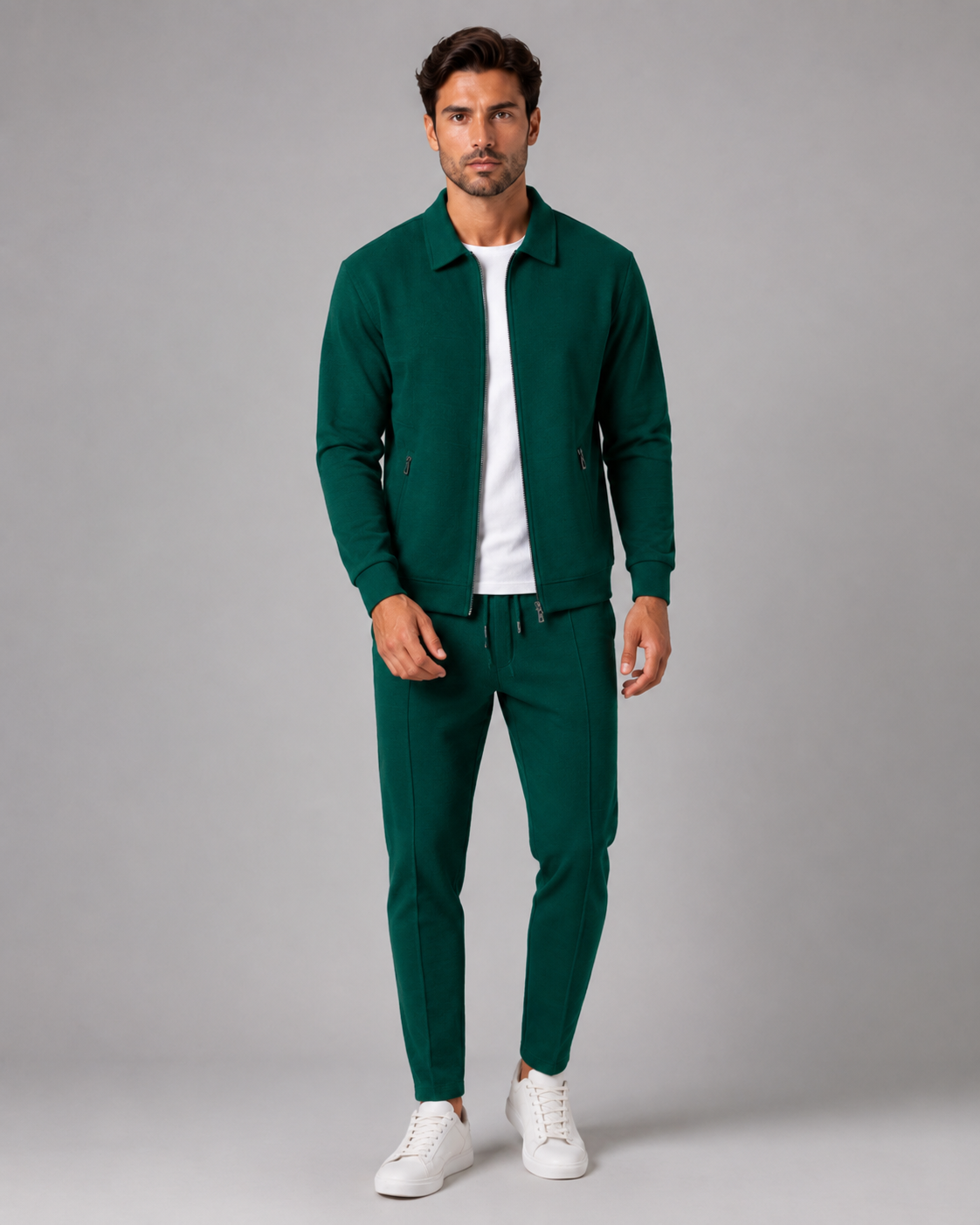 Quillon | Waffle Textured Tracksuit Set