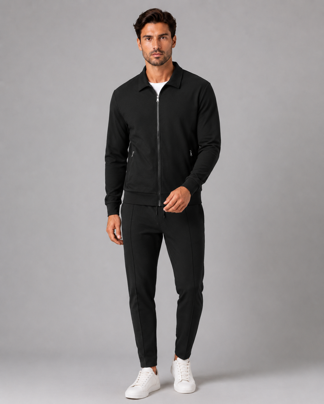 Quillon | Waffle Textured Tracksuit Set