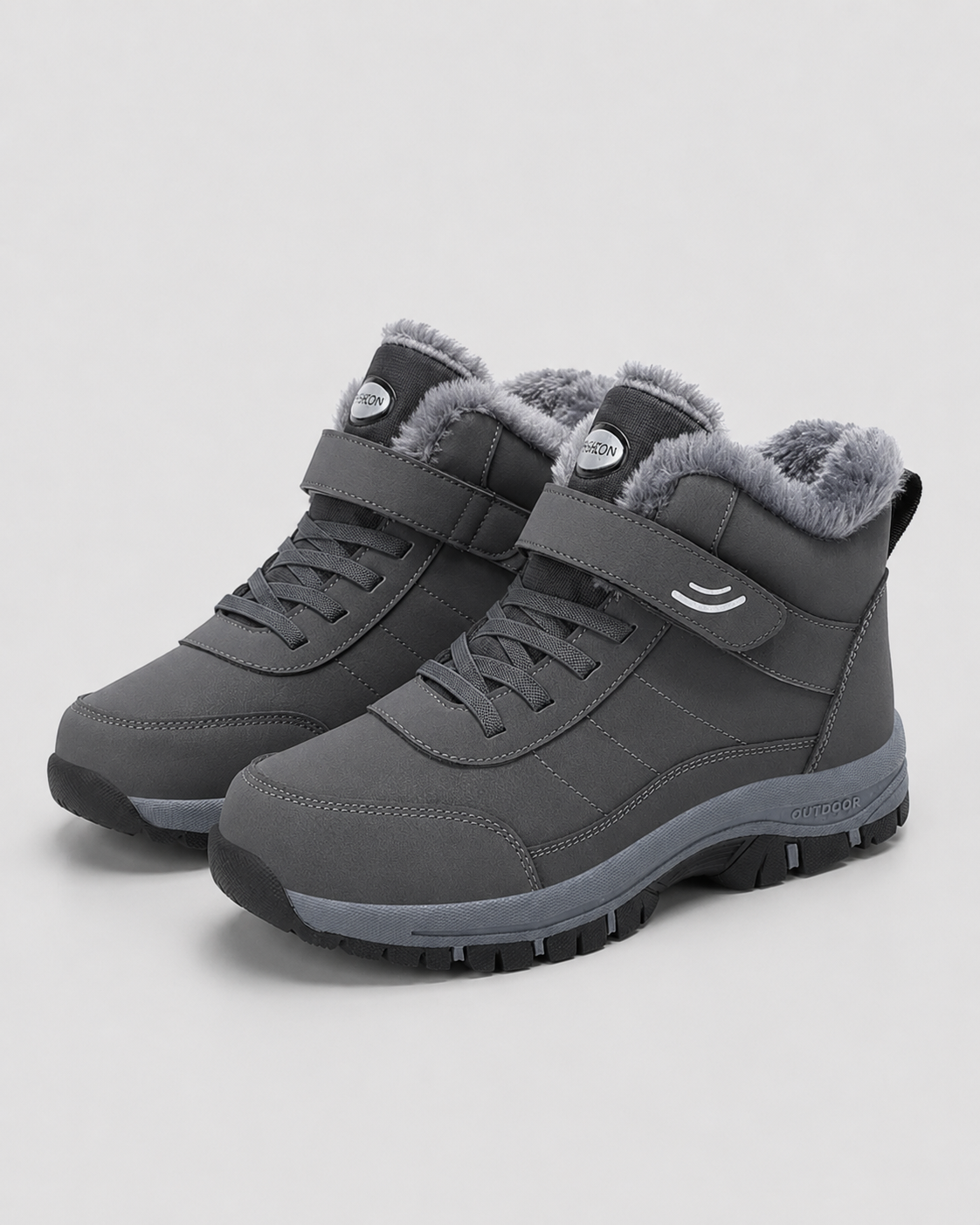 Jasper | Lace-Up Winter Ankle Boots with Lug Sole