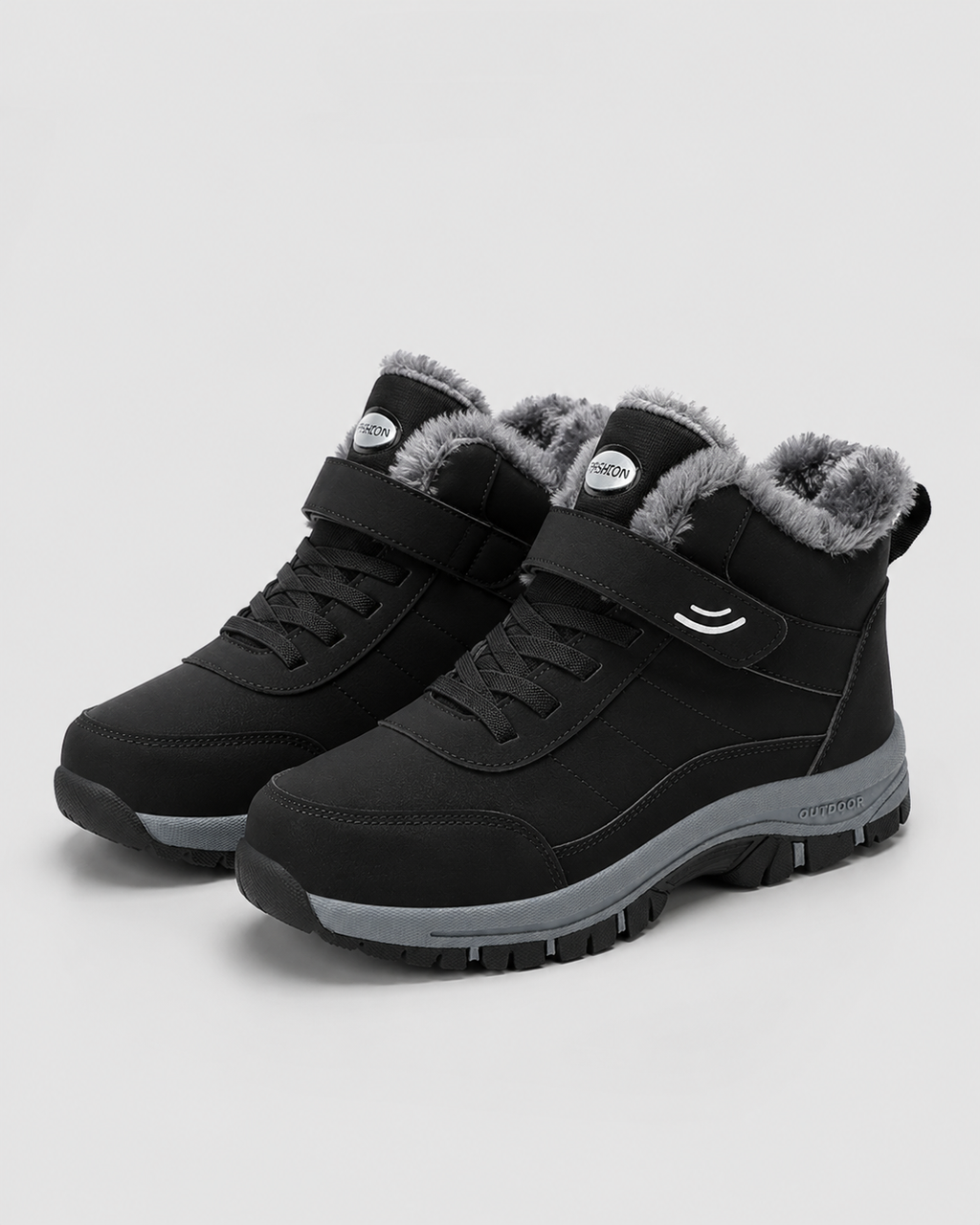 Jasper | Lace-Up Winter Ankle Boots with Lug Sole