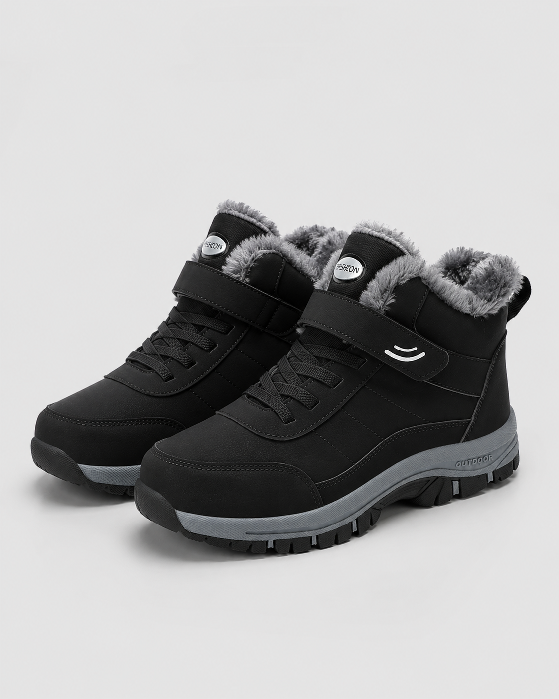 Jasper | Lace-Up Winter Ankle Boots with Lug Sole