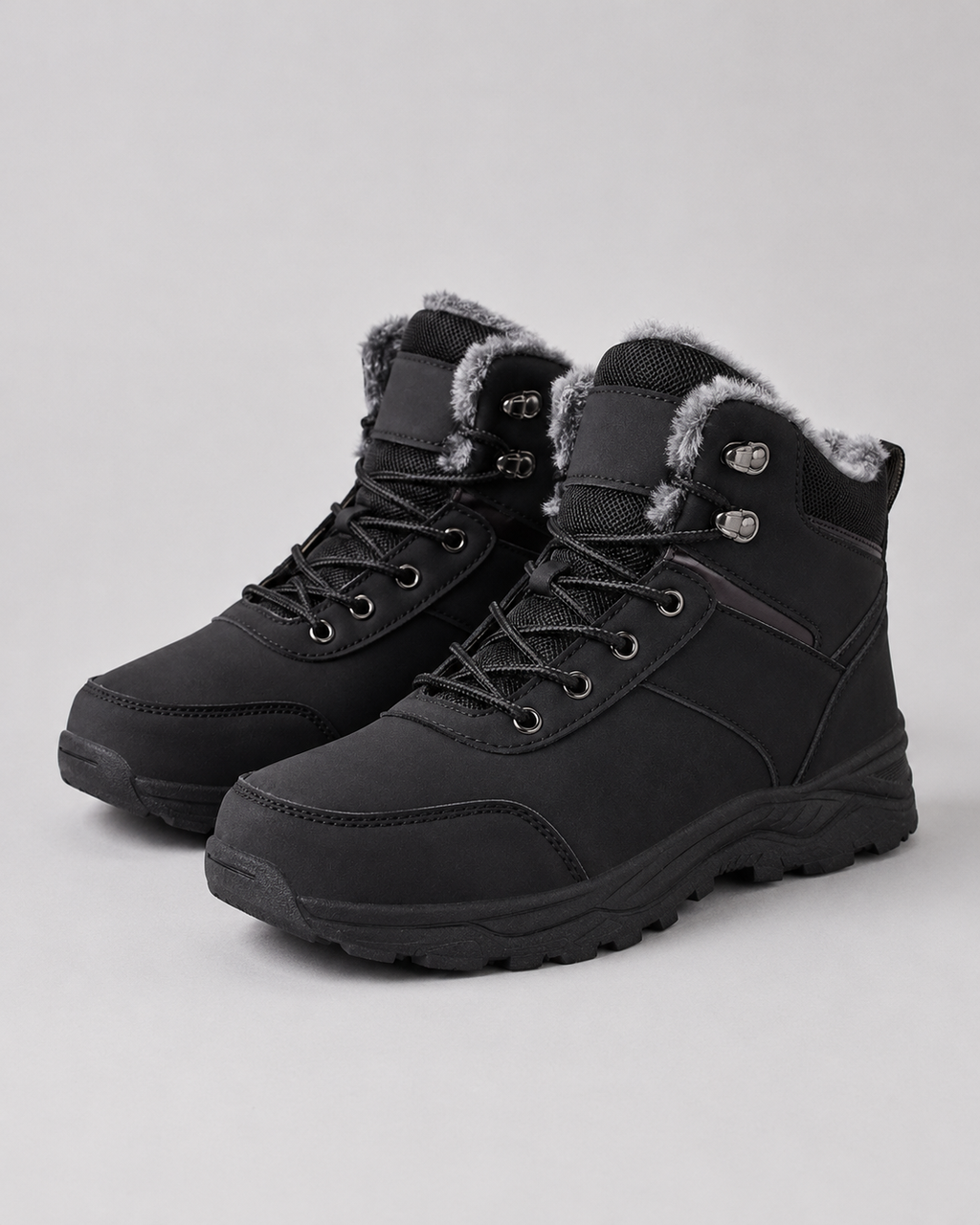 Ignatius | Plush-Lined Lace-Up Winter Boots
