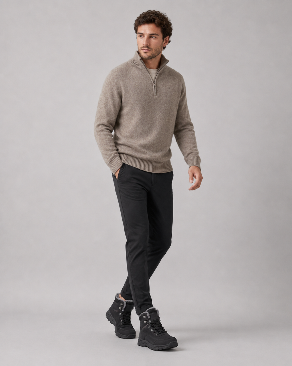 Ignatius | Plush-Lined Lace-Up Winter Boots