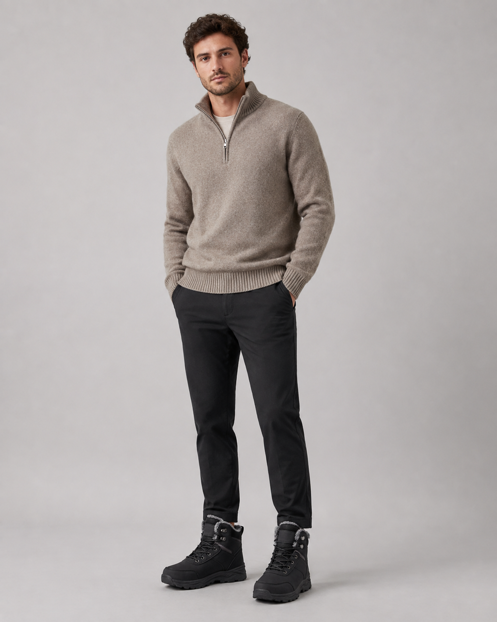 Ignatius | Plush-Lined Lace-Up Winter Boots