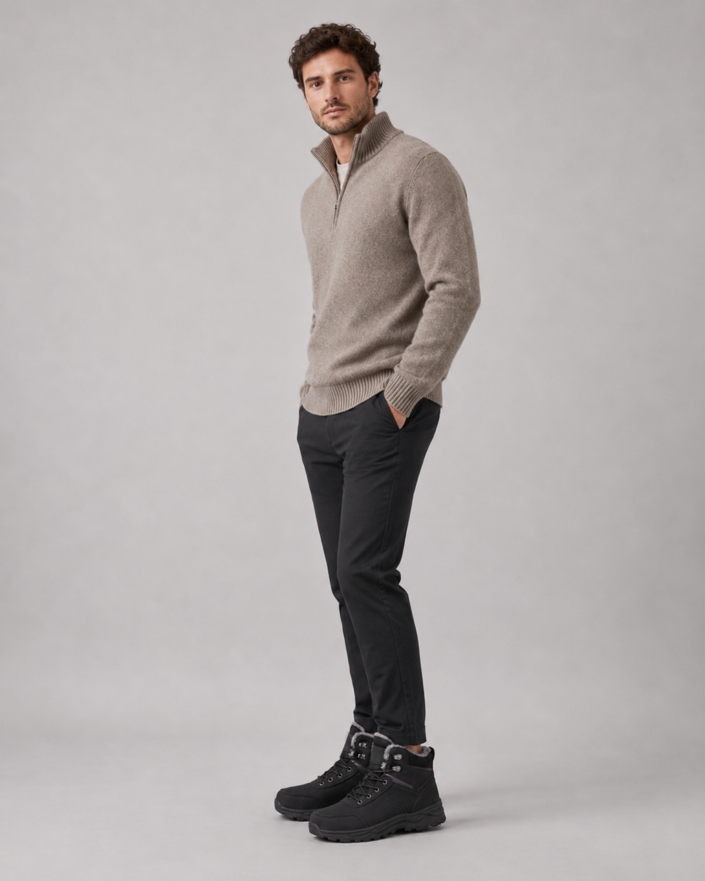 Ignatius | Plush-Lined Lace-Up Winter Boots