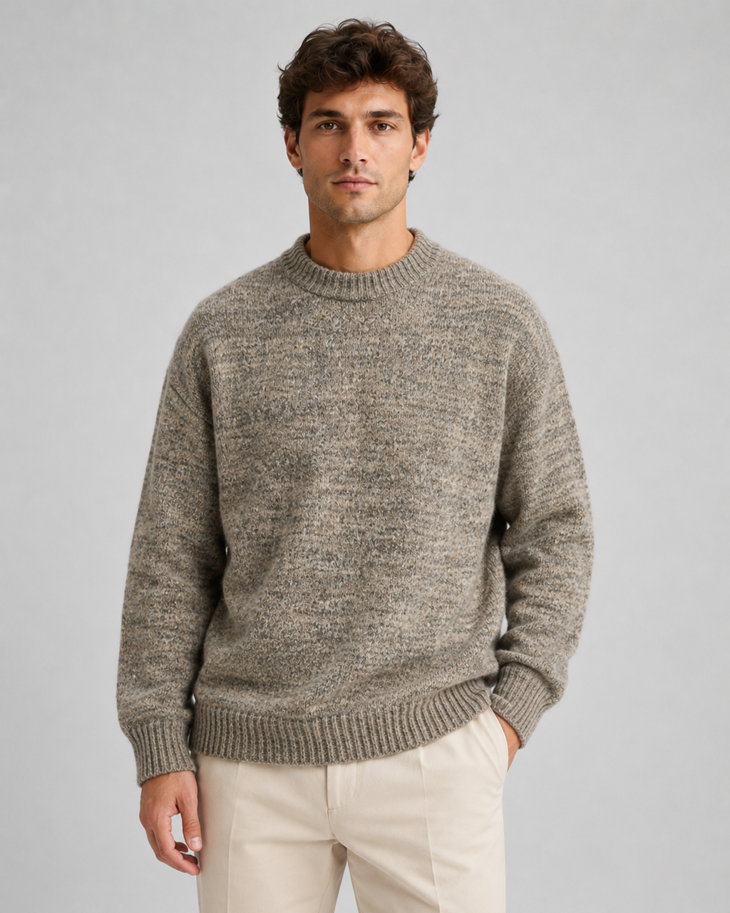Sylvester | Marled Wool Crewneck Sweater