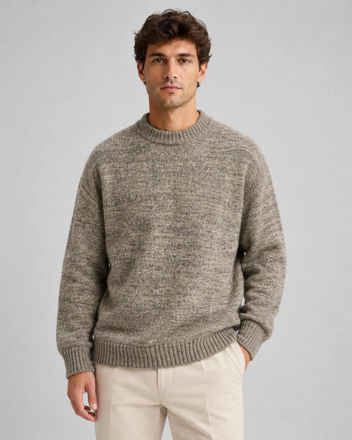 Sylvester | Marled Wool Crewneck Sweater