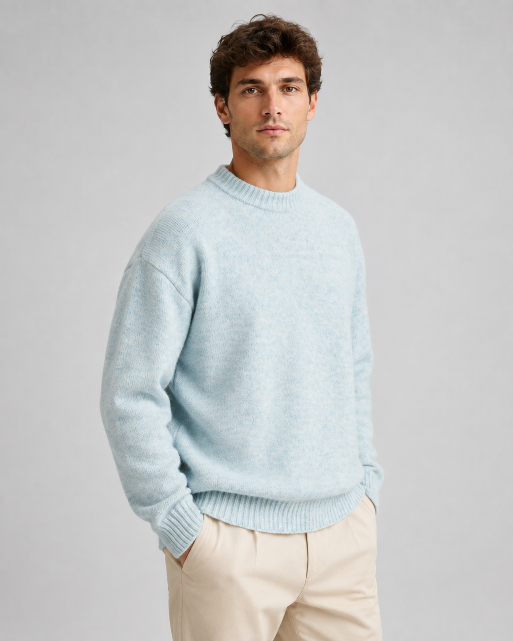 Sylvester | Marled Wool Crewneck Sweater