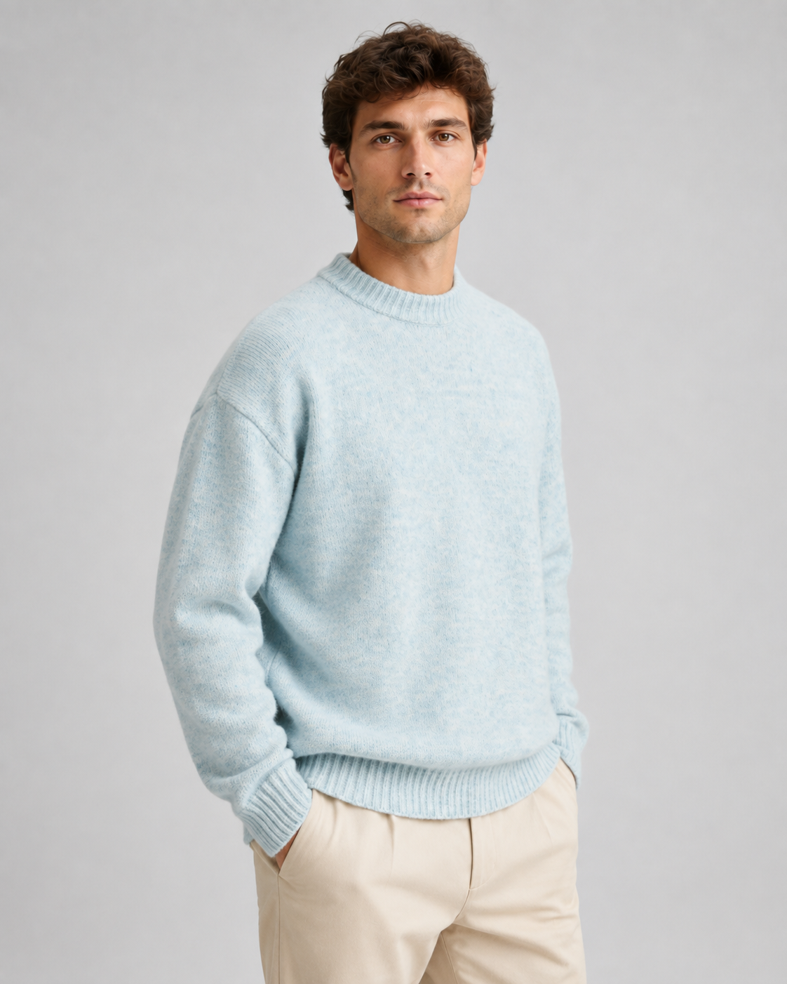 Sylvester | Marled Wool Crewneck Sweater