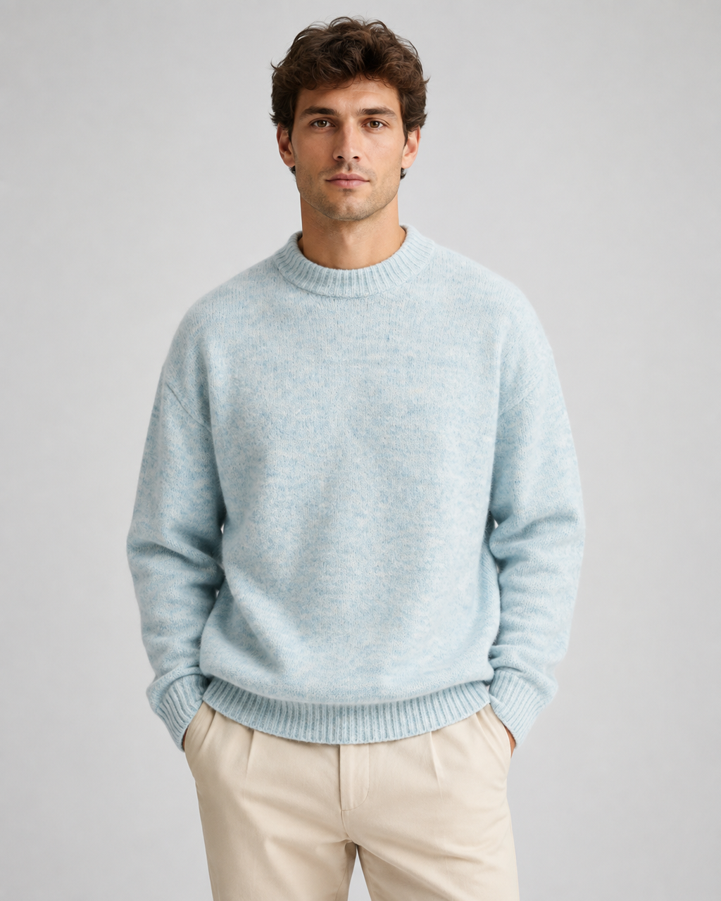 Sylvester | Marled Wool Crewneck Sweater