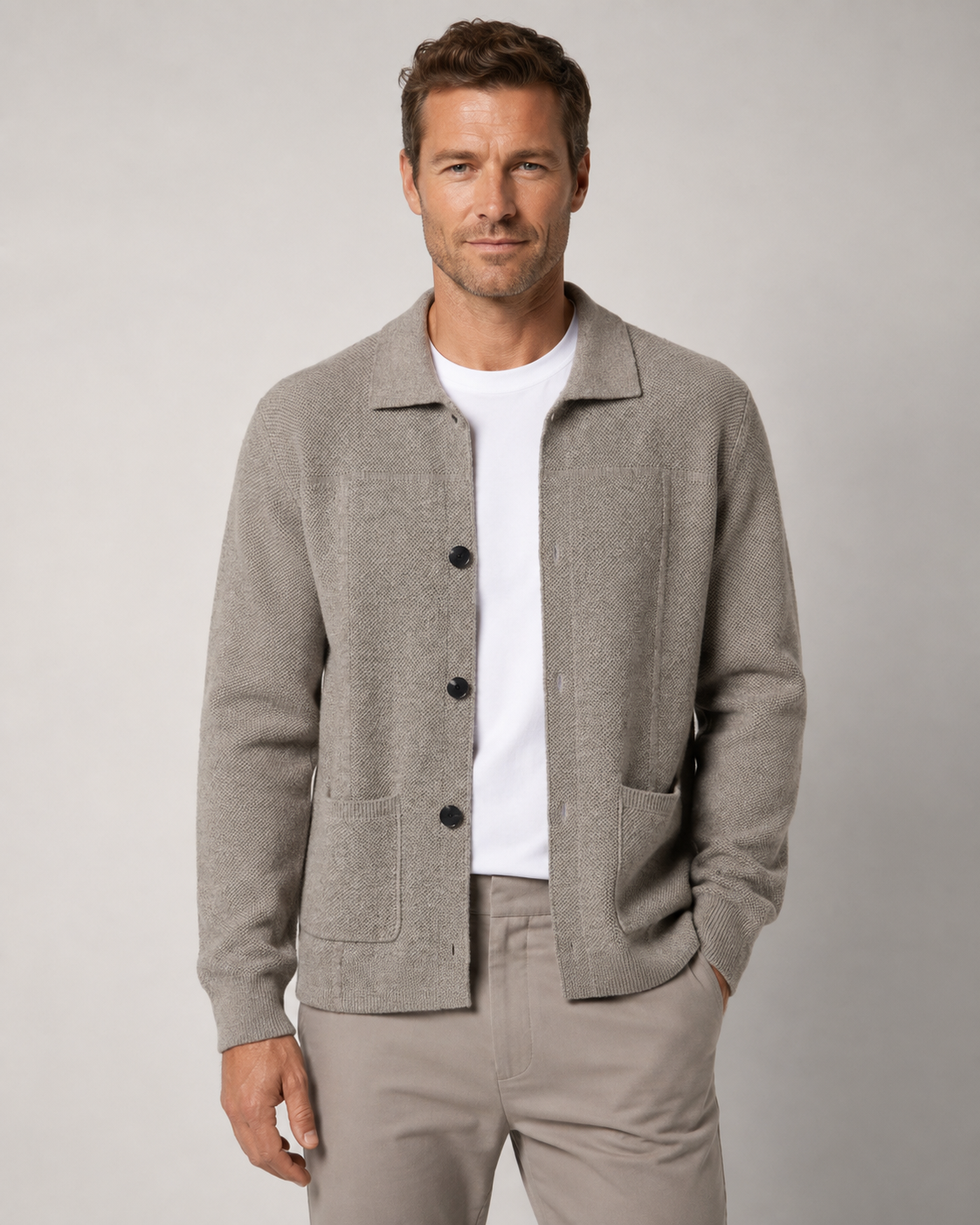 Nathaniel | Wool Knitted Overshirt