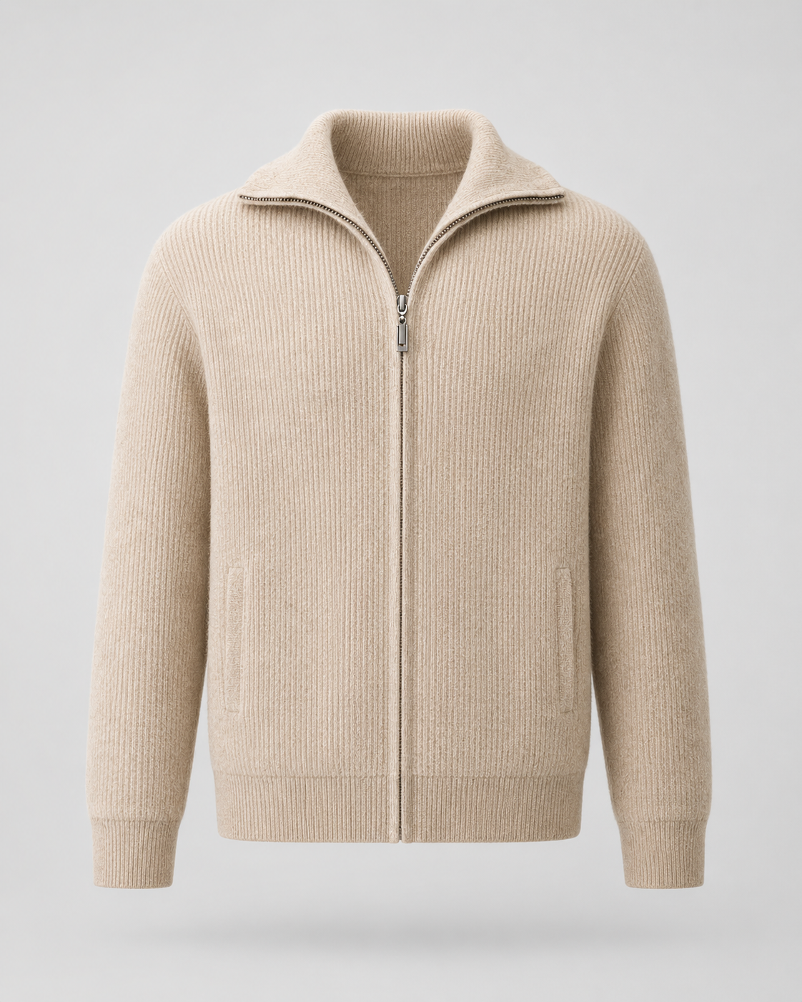 Phineas | Wool Quarter-Zip Mock Neck Sweater