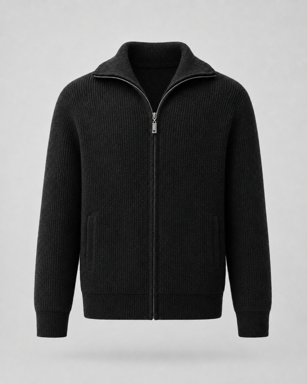 Phineas | Wool Quarter-Zip Mock Neck Sweater