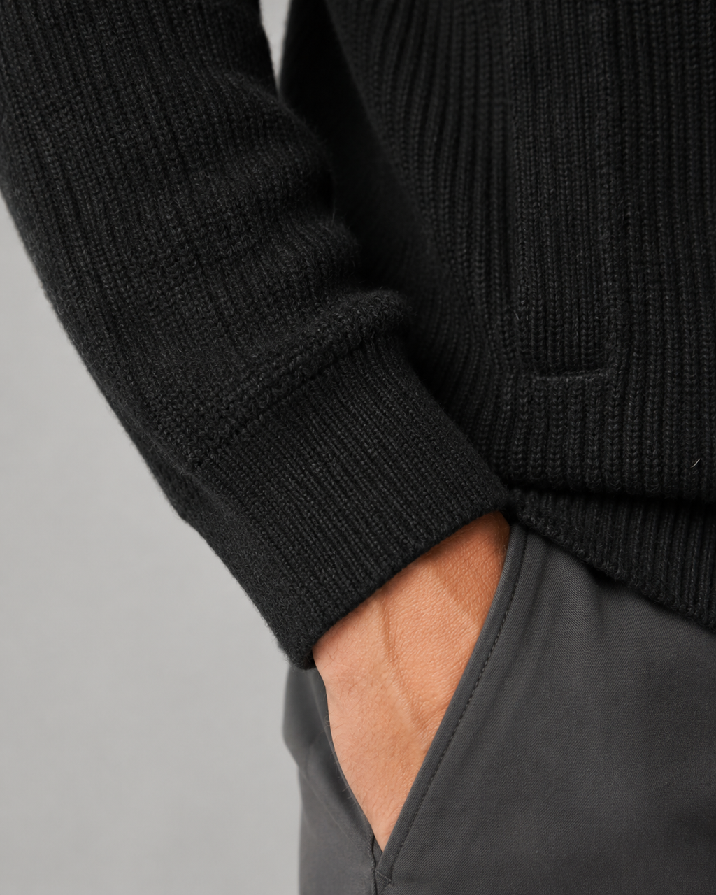 Phineas | Wool Quarter-Zip Mock Neck Sweater