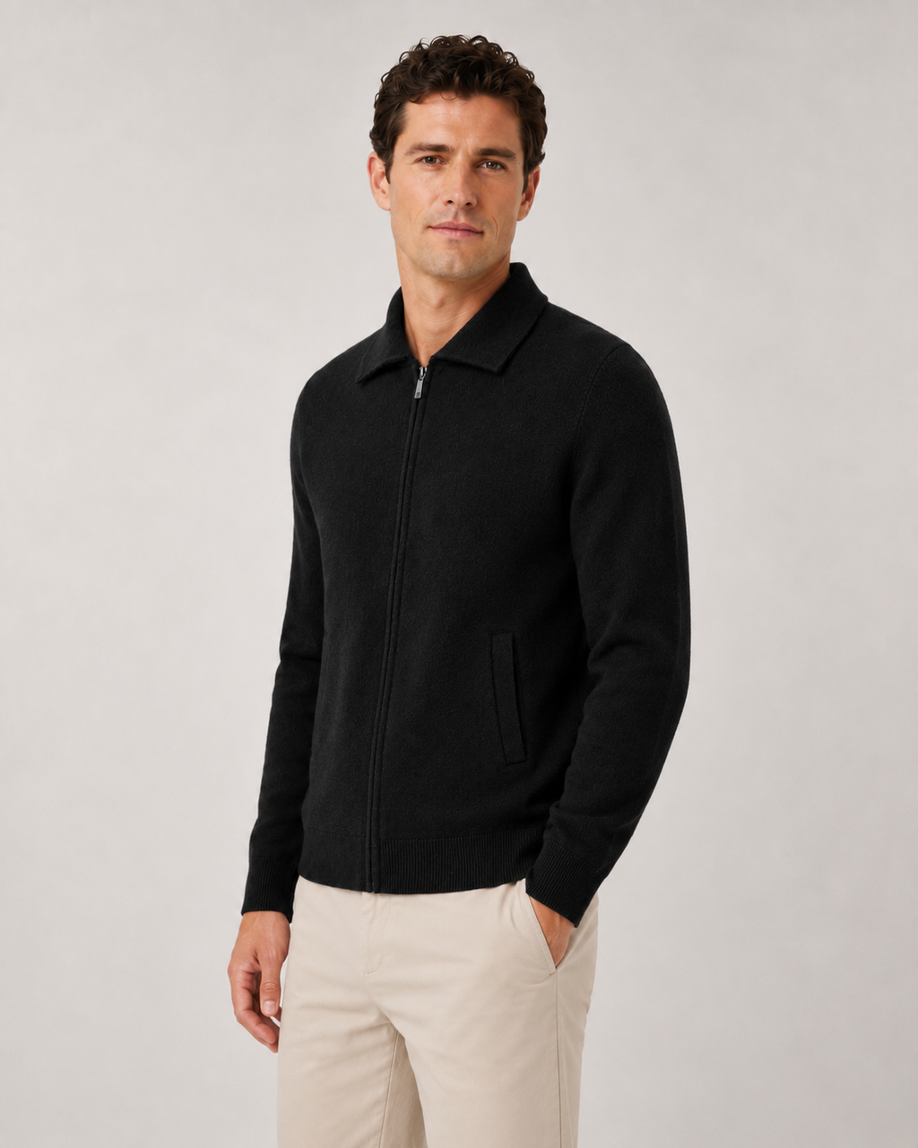 Pascal | Wool Zip-Up Sweater