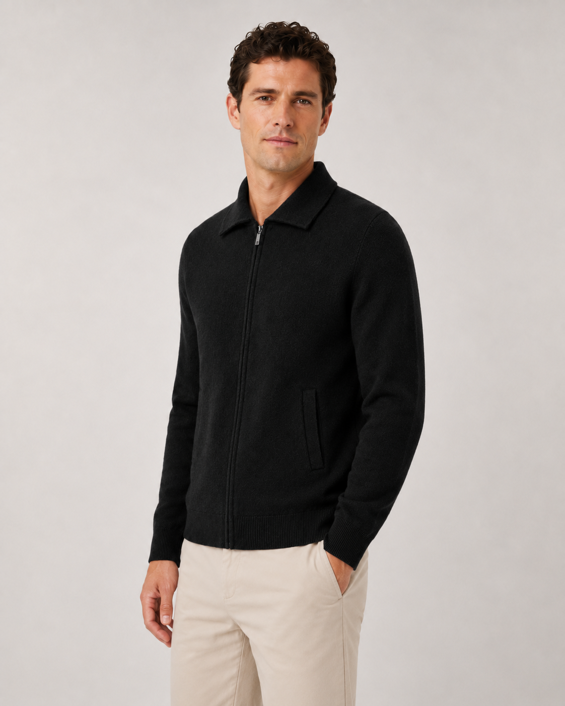 Pascal | Wool Zip-Up Sweater