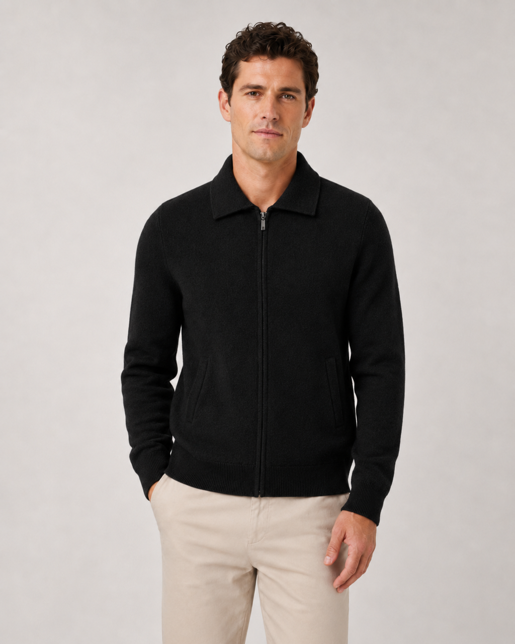 Pascal | Wool Zip-Up Sweater