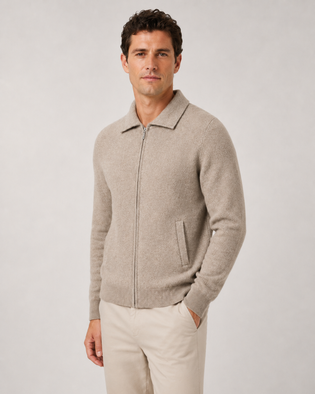 Pascal | Wool Zip-Up Sweater