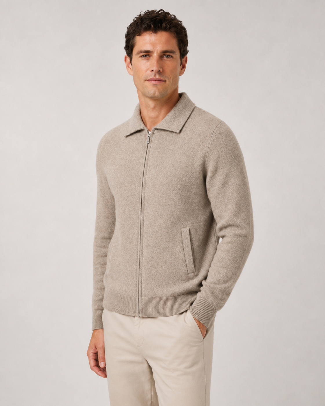 Pascal | Wool Zip-Up Sweater