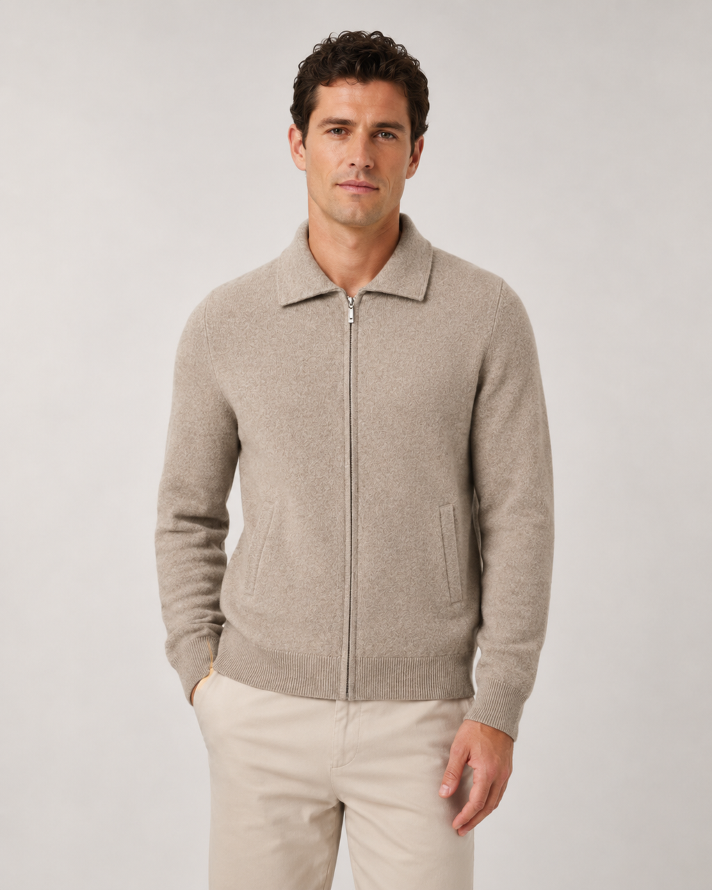Pascal | Wool Zip-Up Sweater